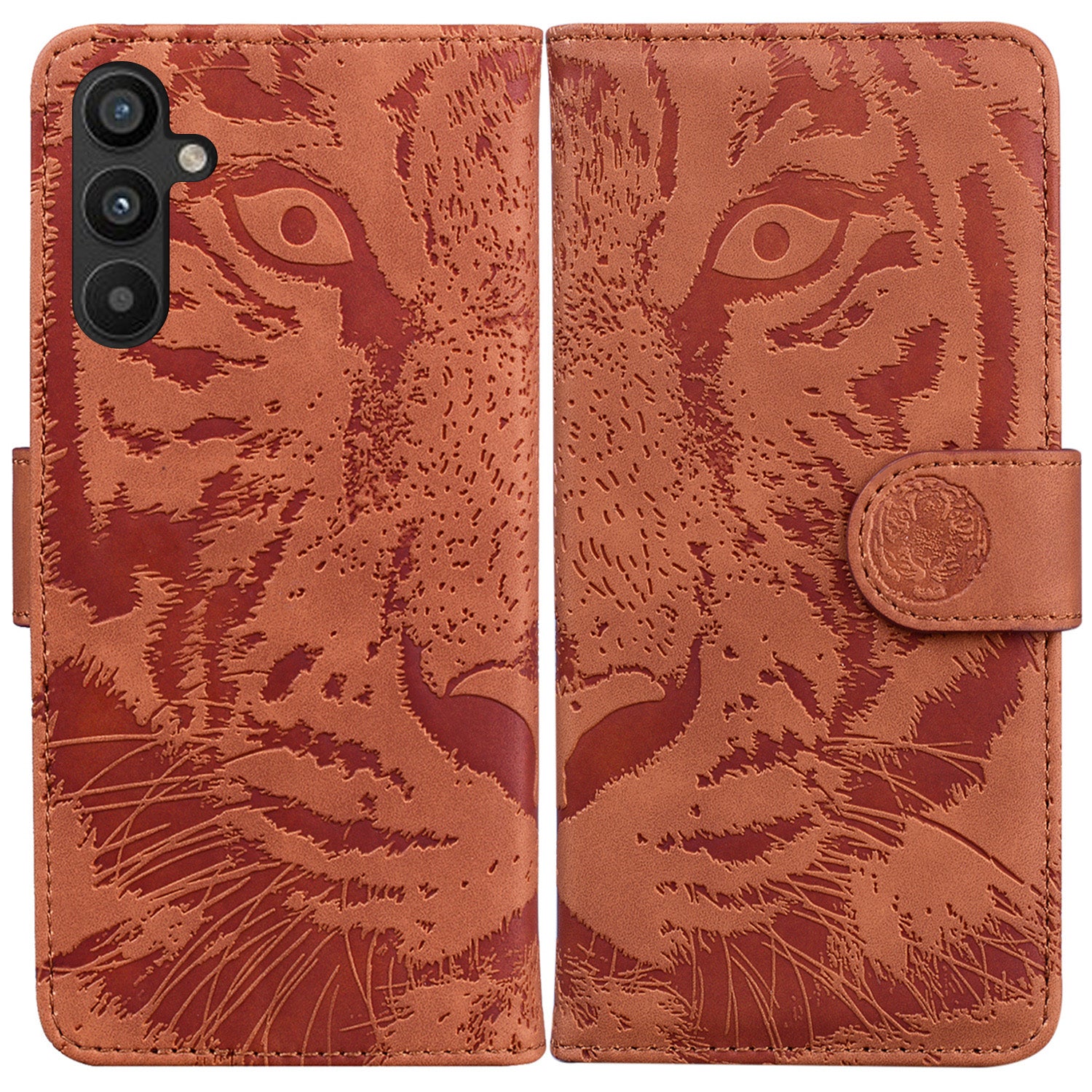For Samsung Galaxy A34 5G Magnetic Clasp Phone Case Tiger Pattern Imprinted Wallet PU Leather Stand Protective Phone Shell For Samsung Galaxy A34 5G Magnetic Clasp Phone Case Tiger Pattern Imprinted Wallet PU Leather Stand Protective Phone Shell